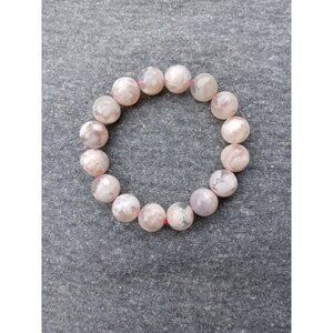 Flower Agate Bracelet (10 mm)